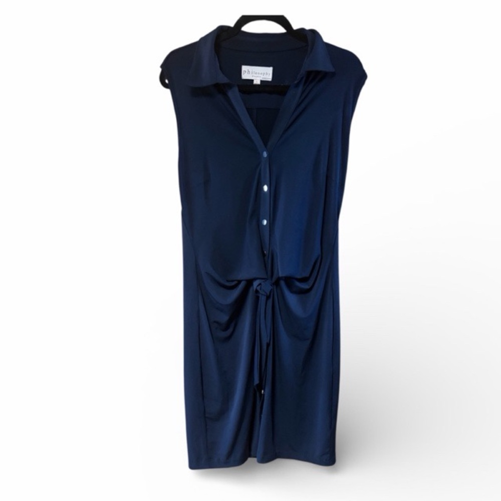 Philosophy Republic Clothing Snap Front‎ Tie Waist Dress
